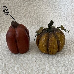 Decorative Orange and Yellow Pumpkin